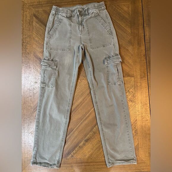 American Eagle Outfitters Pants - American Eagle Outfitters Women’s Olive Green Cargo Pants Y2K